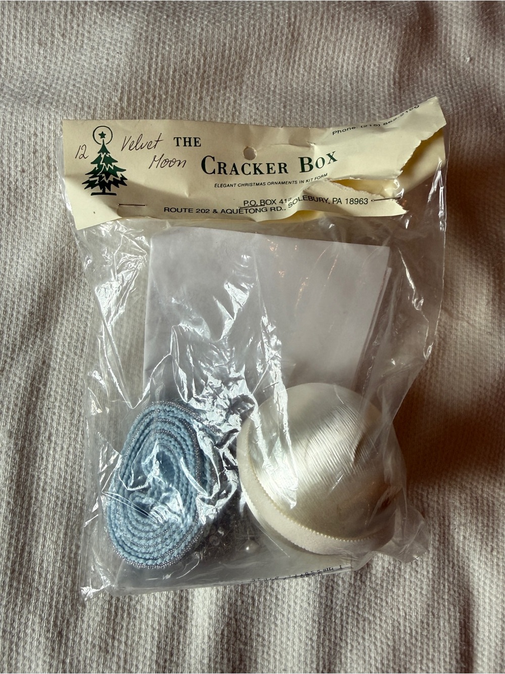 The Cracker Box "Velvet Moon" Vintage Christmas Ornament Kit [Item 0213]